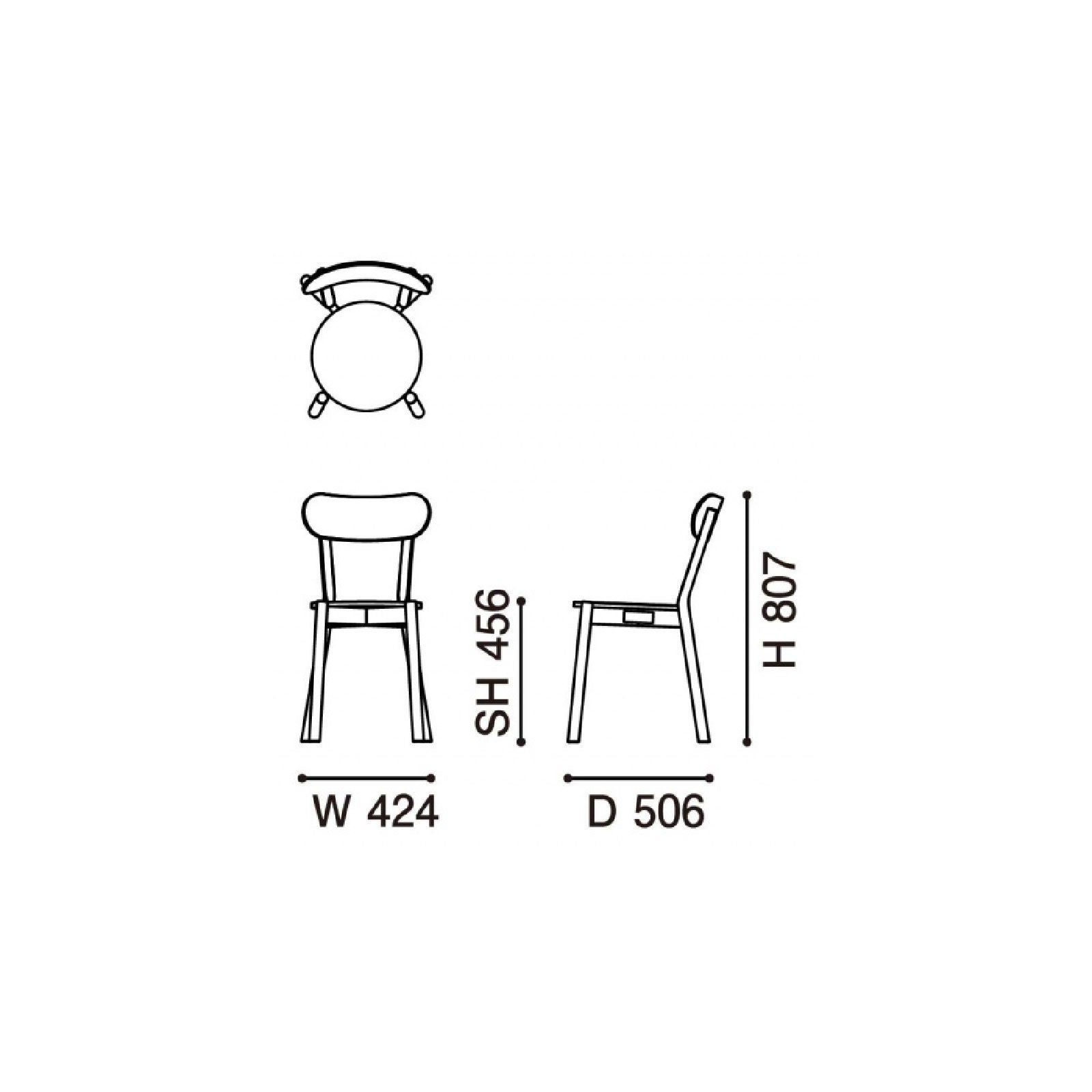 Karimoku New Standard - CASTOR CHAIR terracotta - Dining Chair 