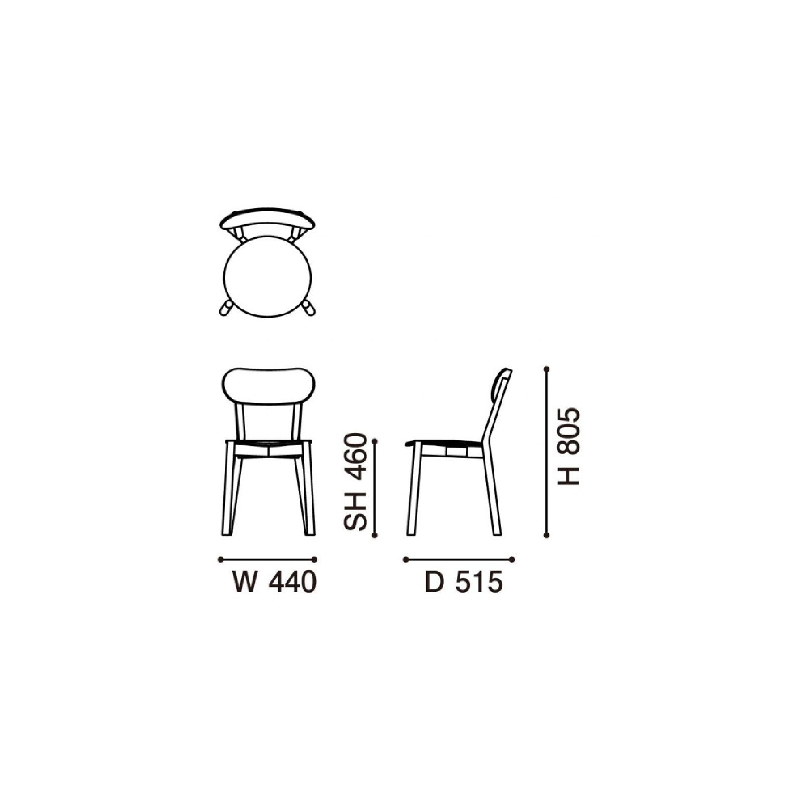 Karimoku New Standard - CASTOR CHAIR PLUS black - Dining Chair 