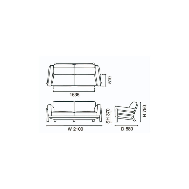 Karimoku New Standard - CASTOR SOFA 3-SEATER - Sofa 