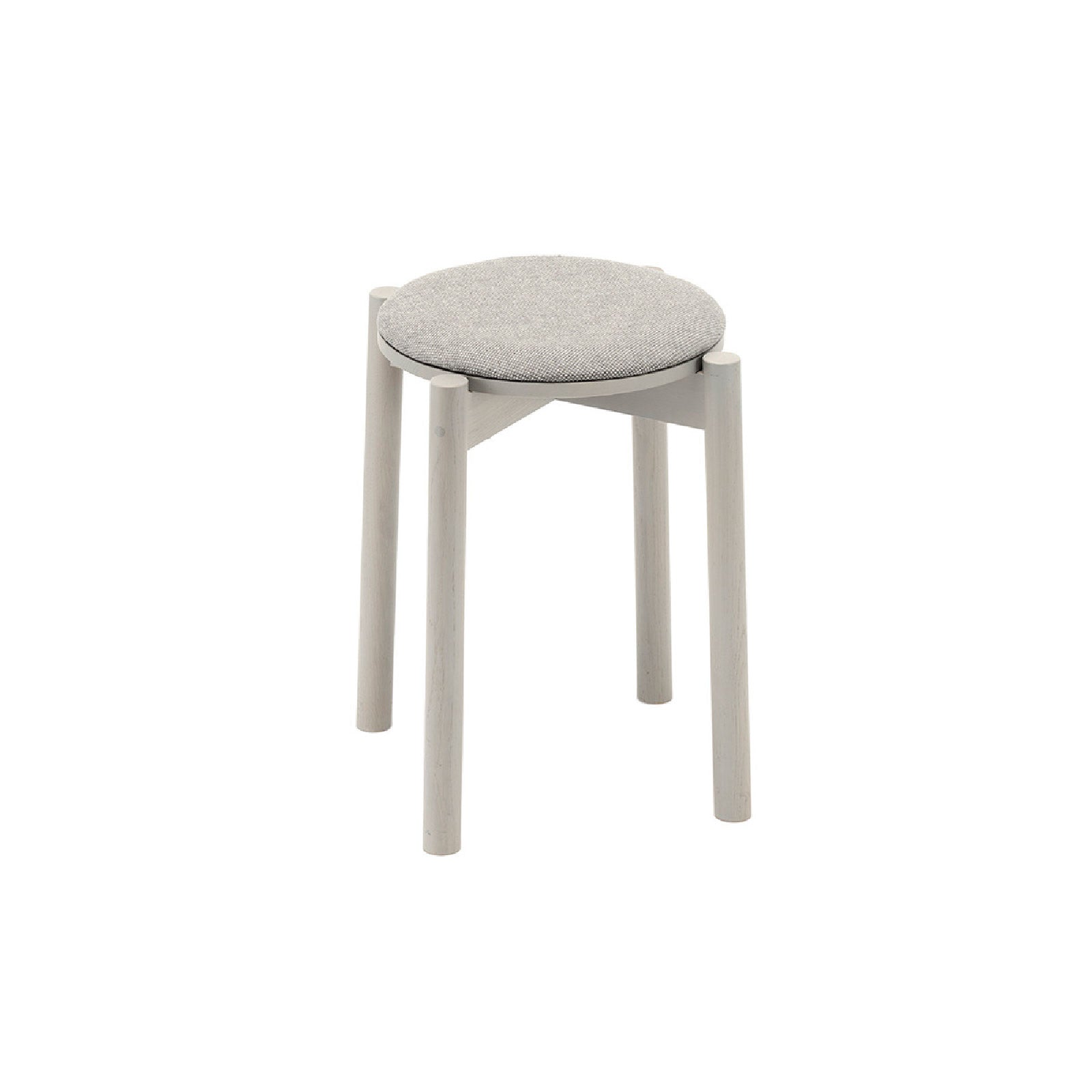 Karimoku New Standard - CASTOR STOOL PLUS PAD grain grey - Stool 