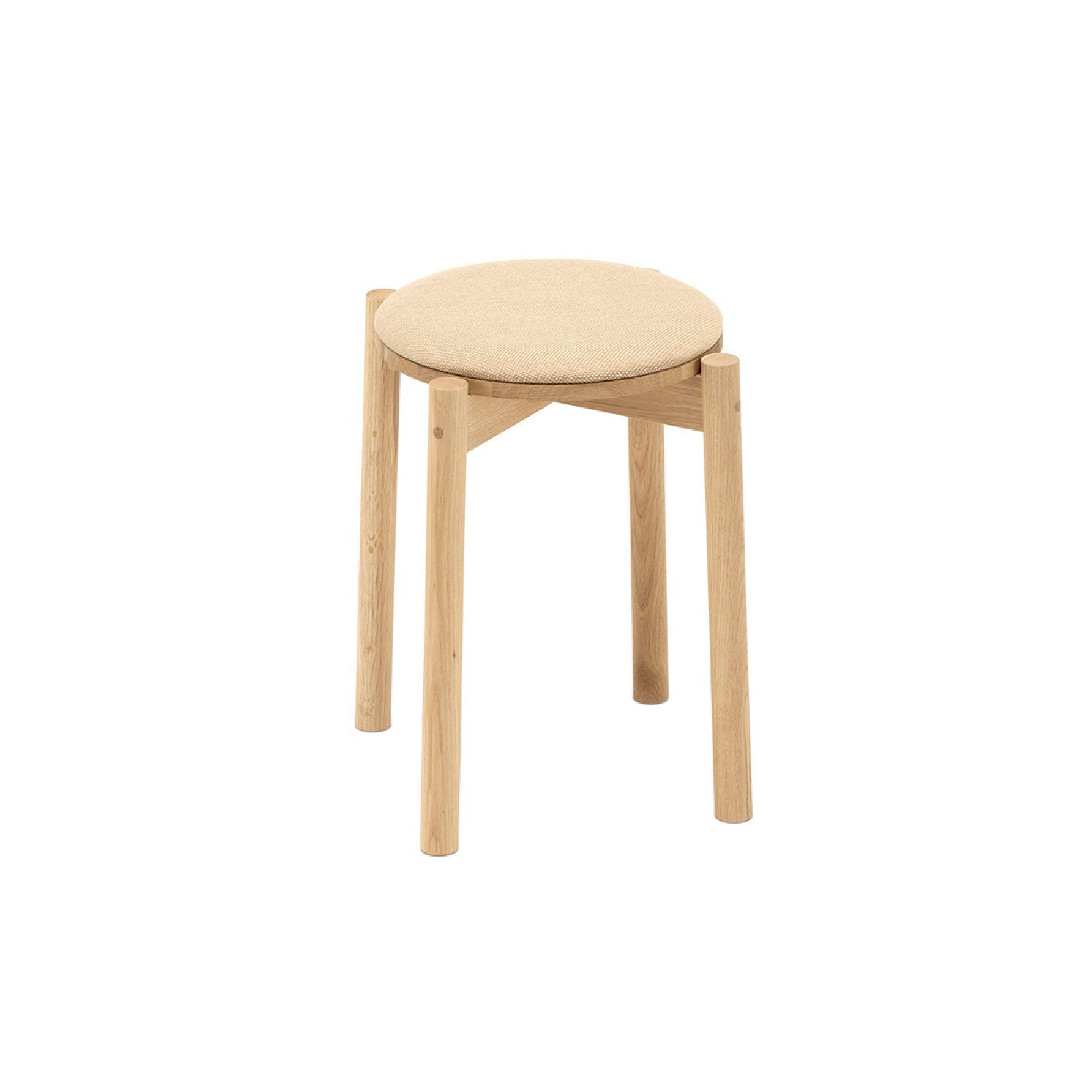 Karimoku New Standard - CASTOR STOOL PLUS PAD oak - Stool 