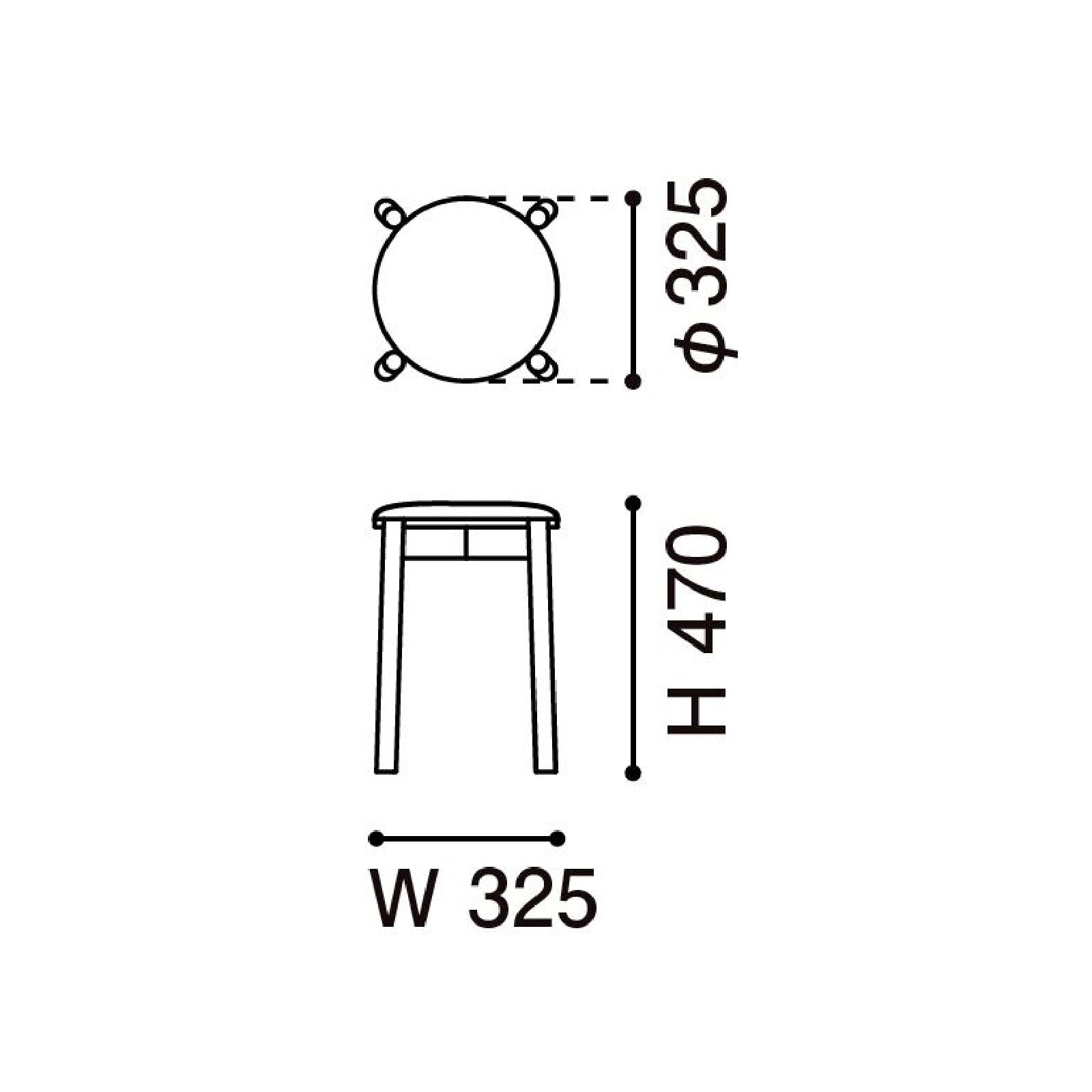Karimoku New Standard - CASTOR STOOL PLUS PAD oak - Stool 