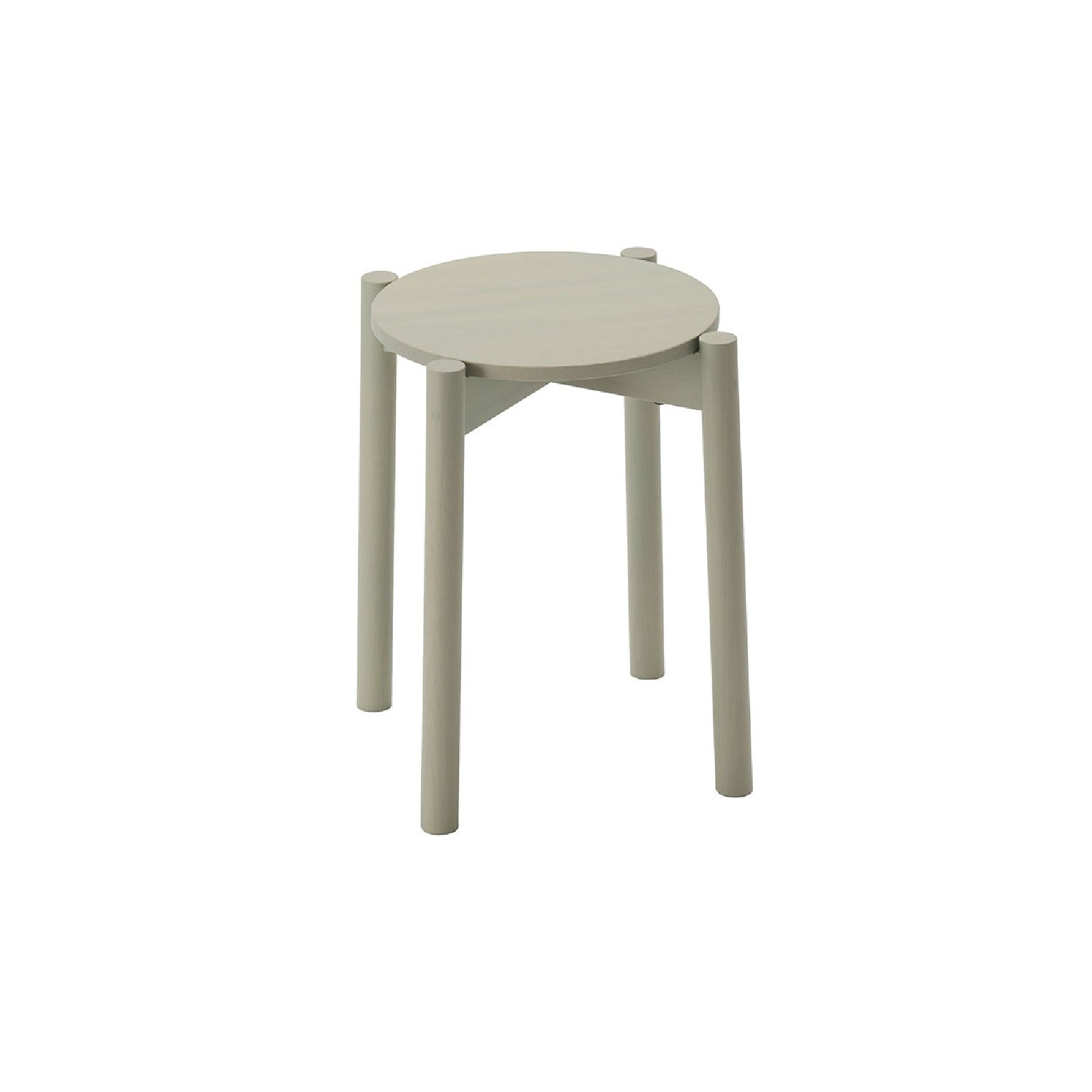 Karimoku New Standard - CASTOR STOOL PLUS gray green - Stool 