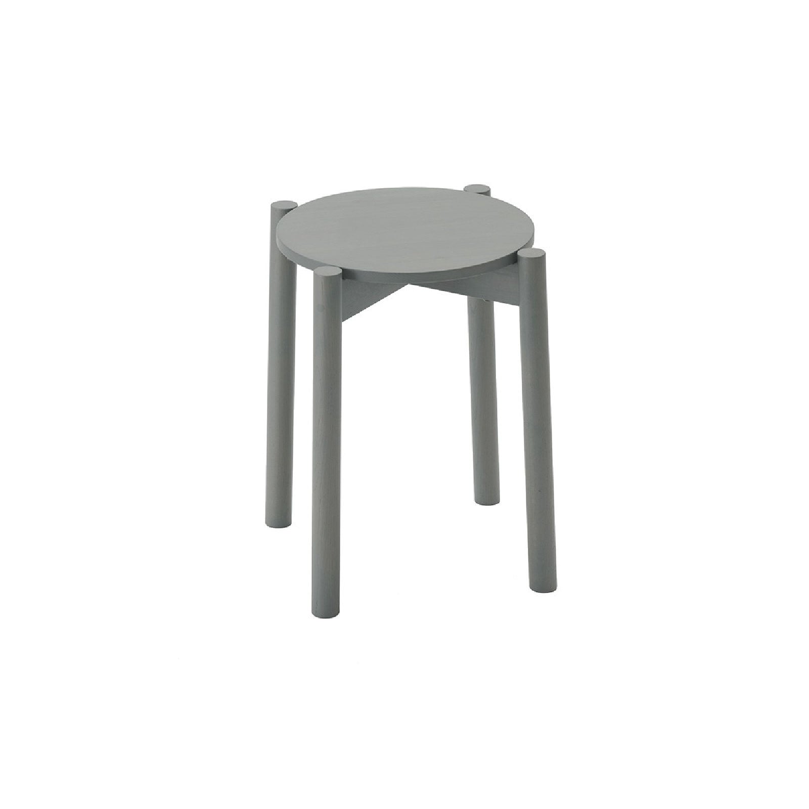 Karimoku New Standard - CASTOR STOOL PLUS steel gray - Stool 