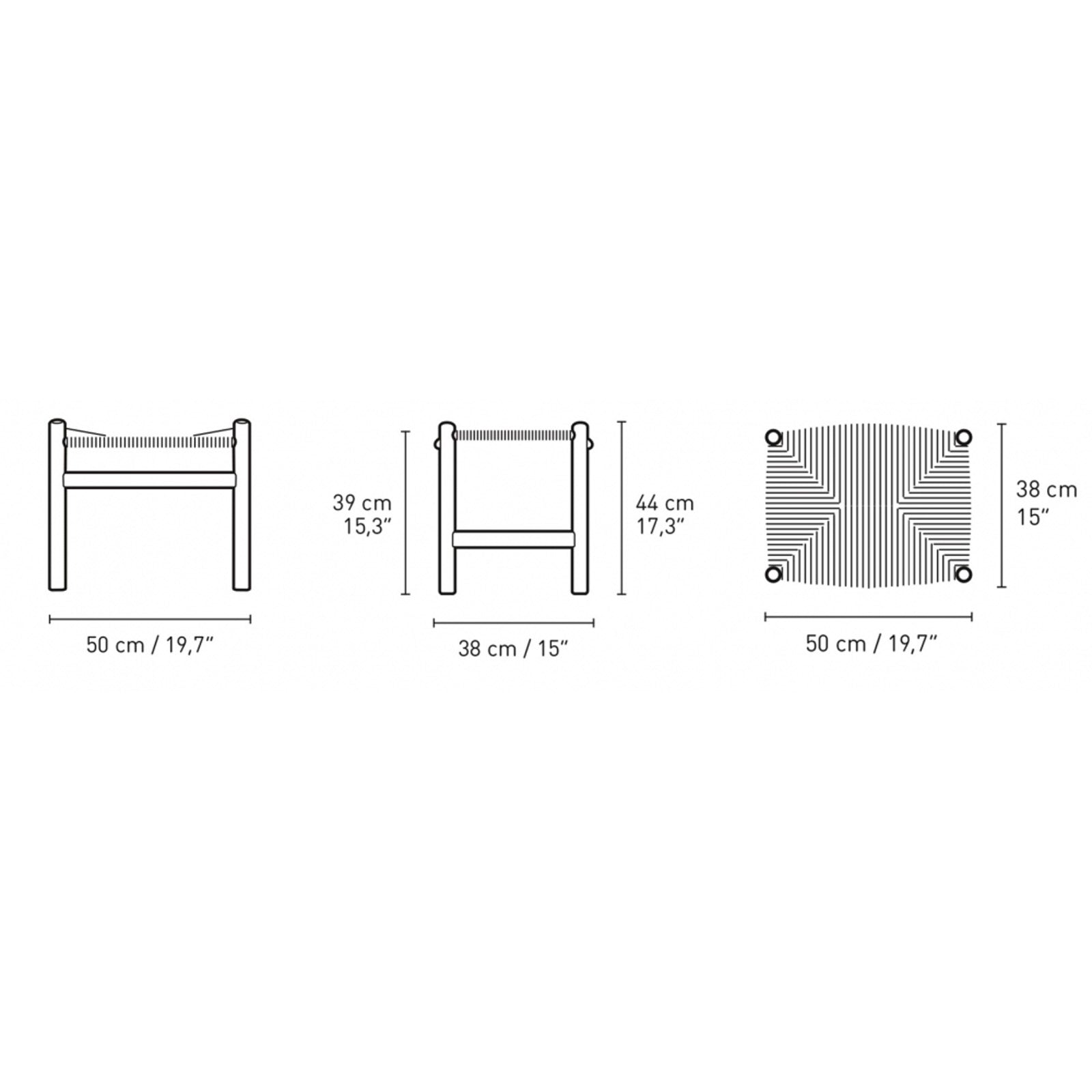 Carl Hansen & Son - CH53 Footstool - Stool 