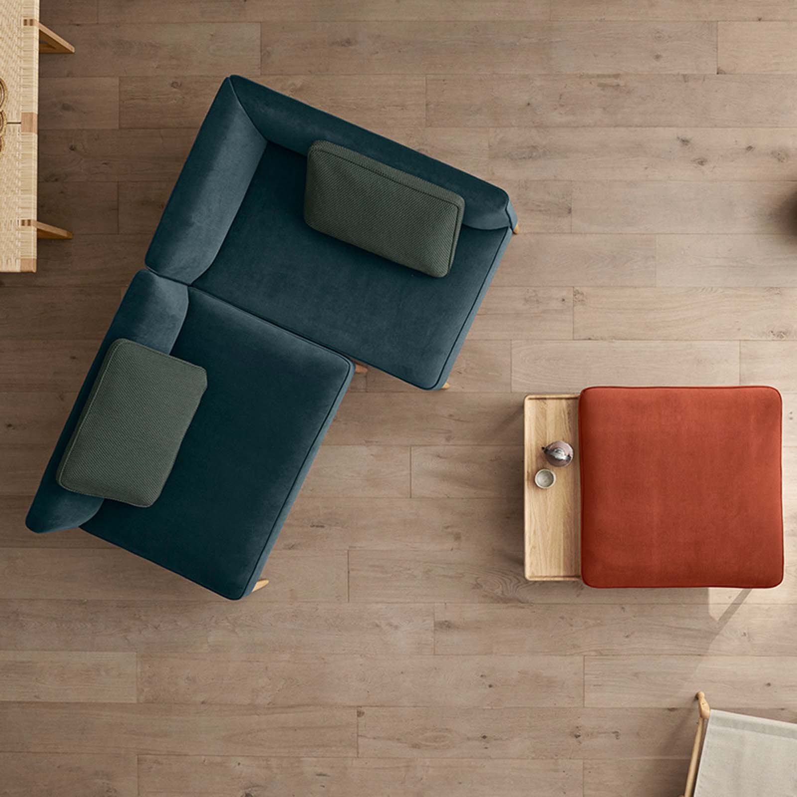 Carl Hansen & Son - E340 Embrace Sofa Stool - Stool 
