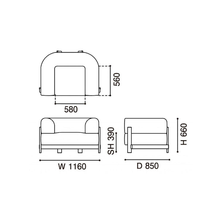 Karimoku New Standard - ELEPHANT SOFA 1-SEATER - Sofa 