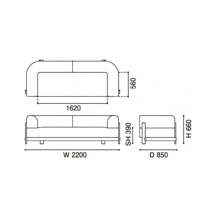 Karimoku New Standard - ELEPHANT SOFA 3-SEATER - Sofa 