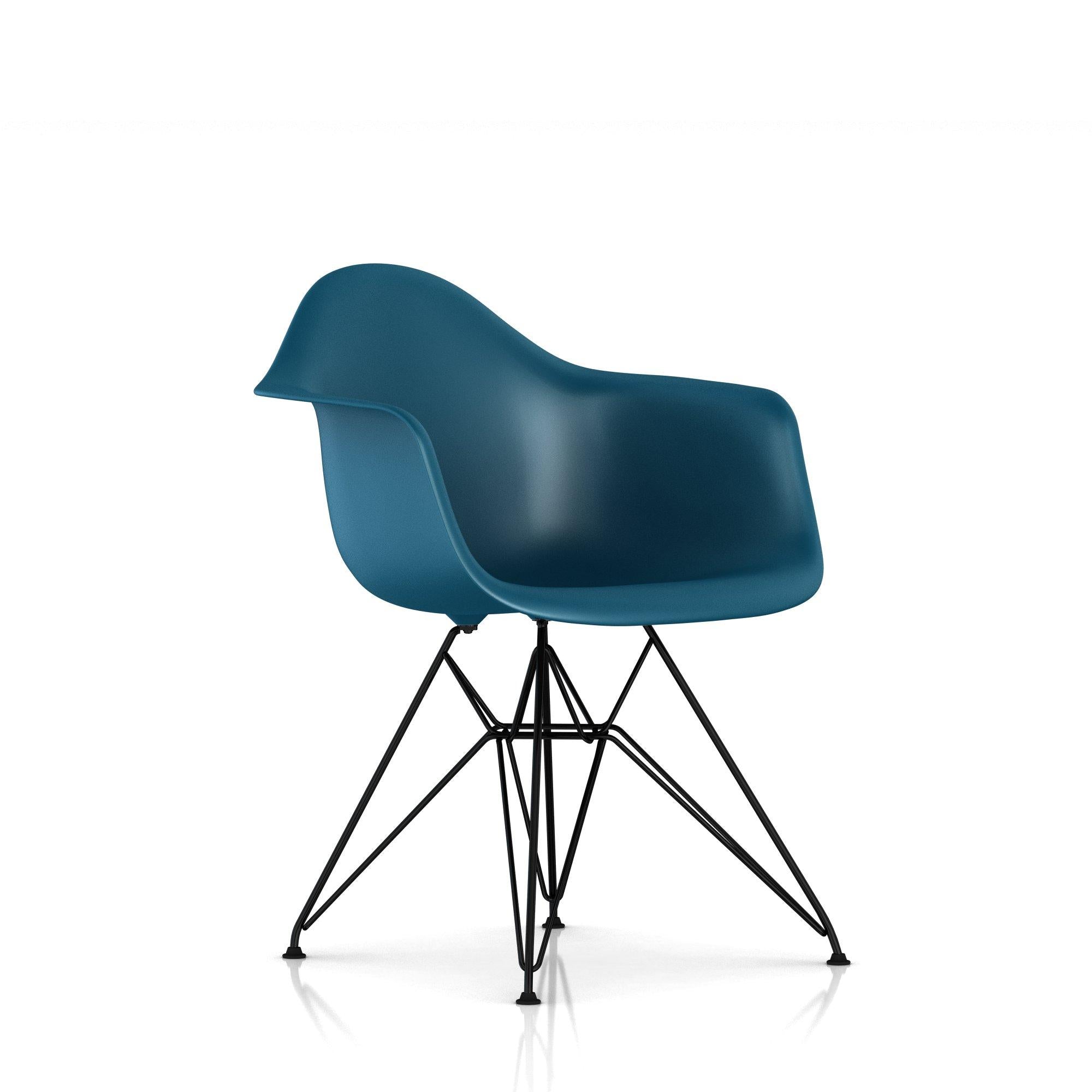 Herman Miller - Eames Molded Plastic Armchair Wire Base - Dining Chair 