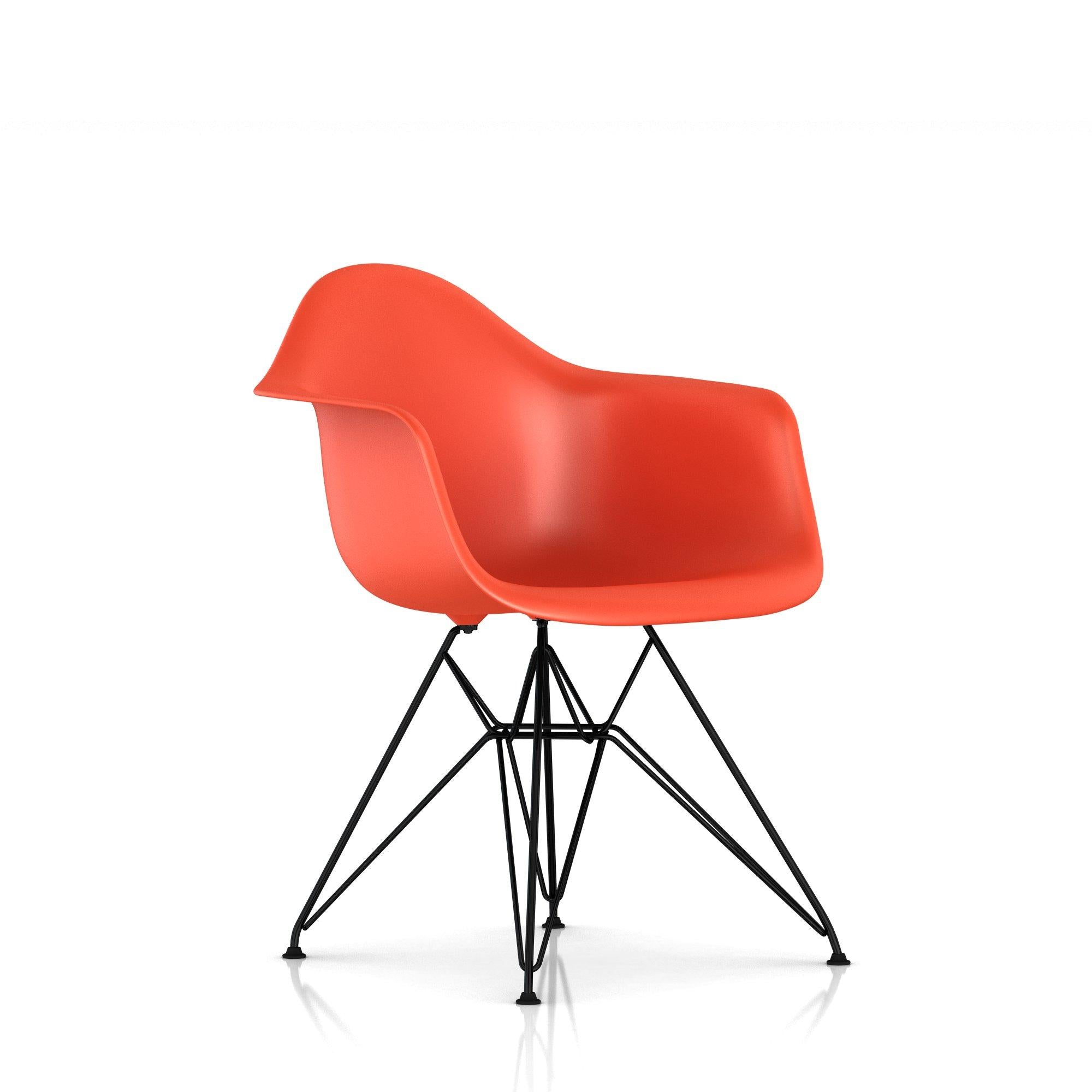 Herman Miller - Eames Molded Plastic Armchair Wire Base - Dining Chair 
