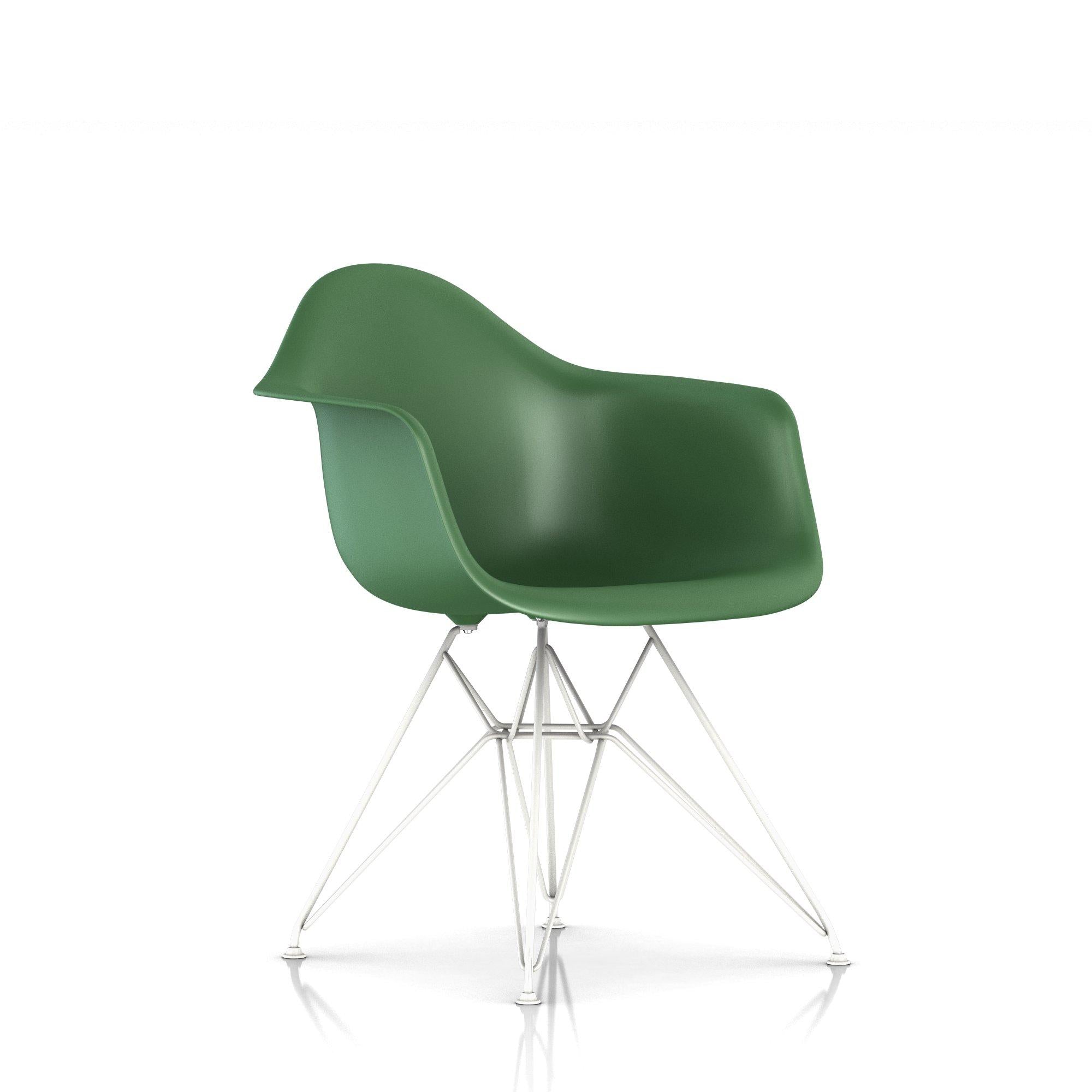 Herman Miller - Eames Molded Plastic Armchair Wire Base - Dining Chair 
