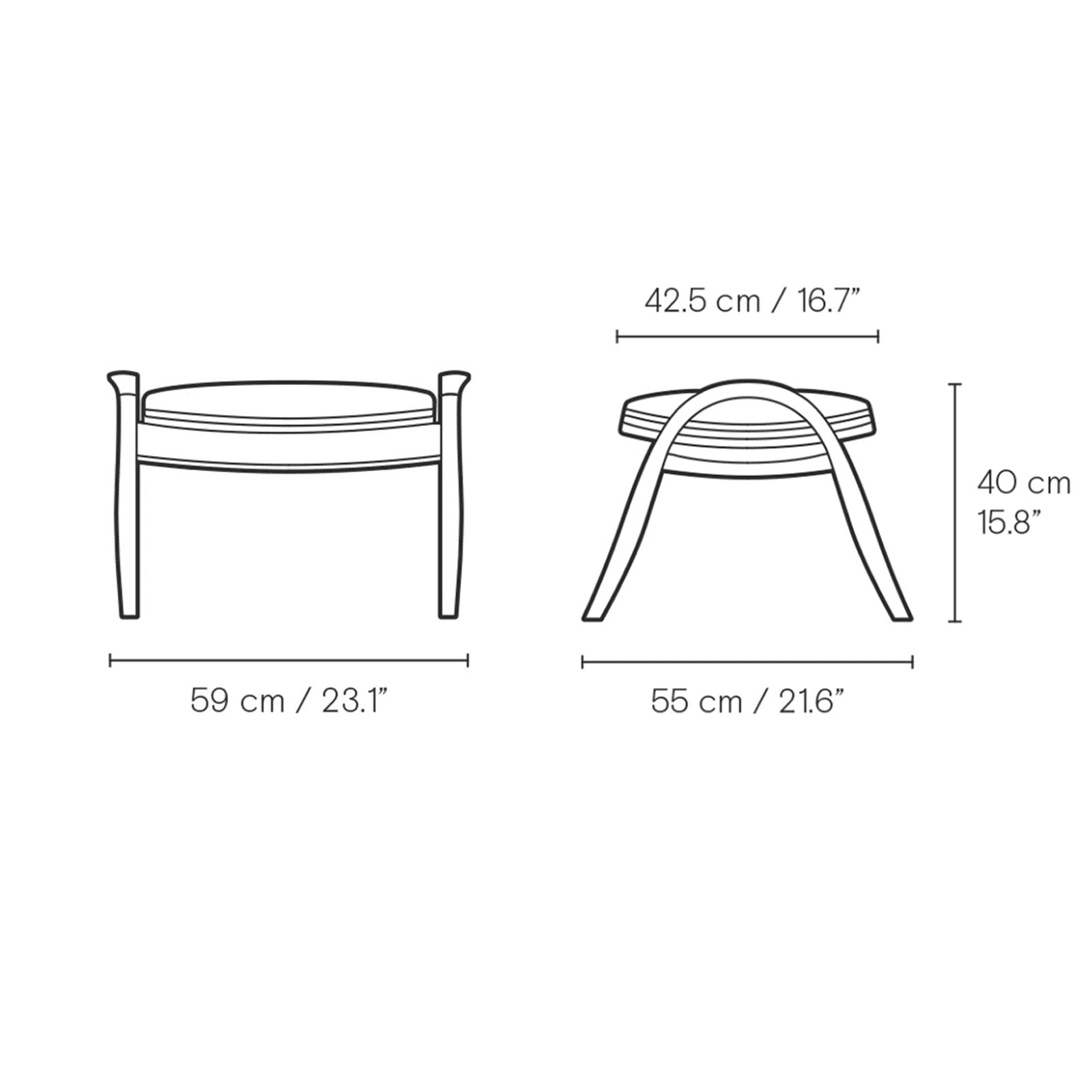 Carl Hansen & Son - FH430 Signature Footstool - Stool 