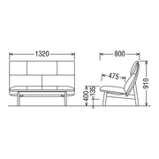 Karimoku - Karimoku WW64 Sofa 2P - Sofa 