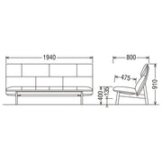 Karimoku - Karimoku WW64 Sofa 3P - Sofa 