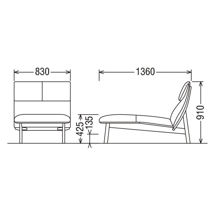 Karimoku - Karimoku WW64 Sofa Longue - Sofa 