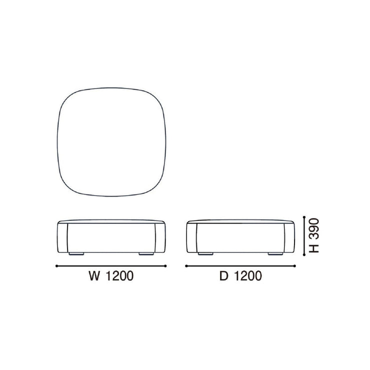 Karimoku New Standard - POLAR Lounge Island - Sofa 