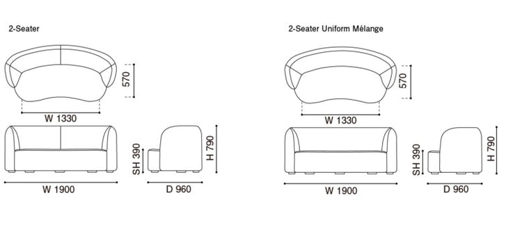 Karimoku New Standard - POLAR Sofa 2-SEATER - Sofa 