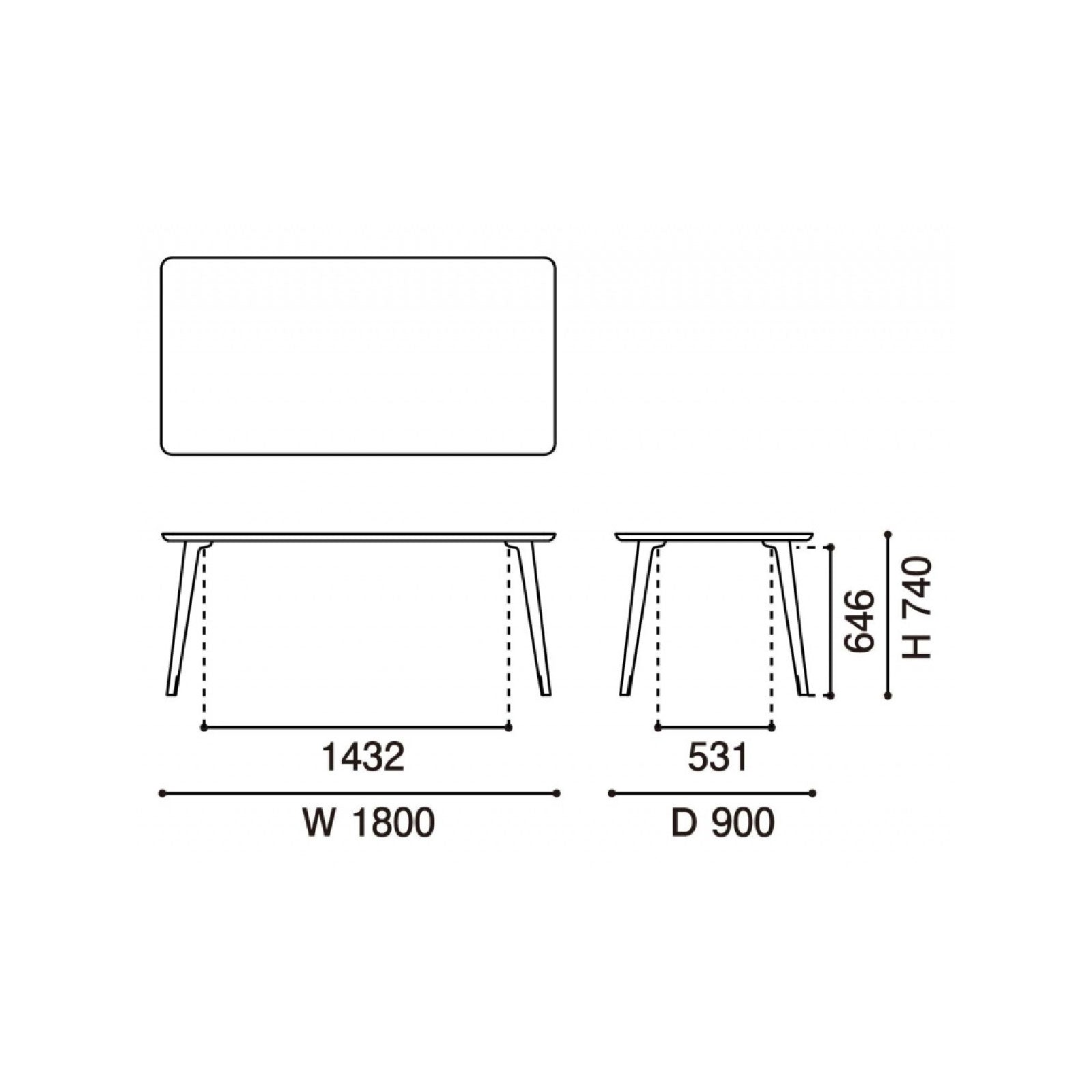 Karimoku New Standard - SCOUT TABLE 180 - Dining Table 
