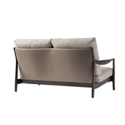 Kashiwa - SEN Sofa 2P with leather back - Sofa 