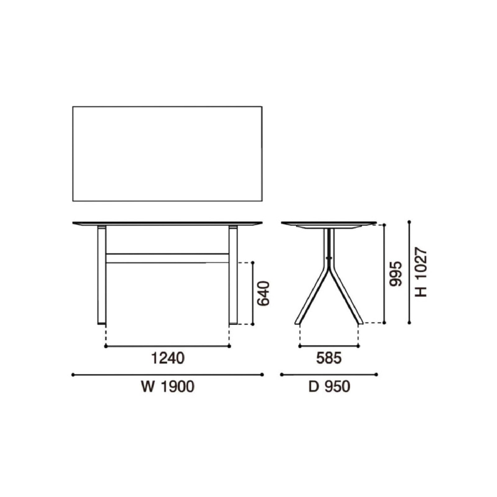 Karimoku New Standard - SPECTRUM HIGH ST190 pure oak - Dining Table 