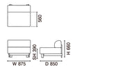 Karimoku New Standard - ELEPHANT SOFA 1-SEATER BENCH - Sofa 