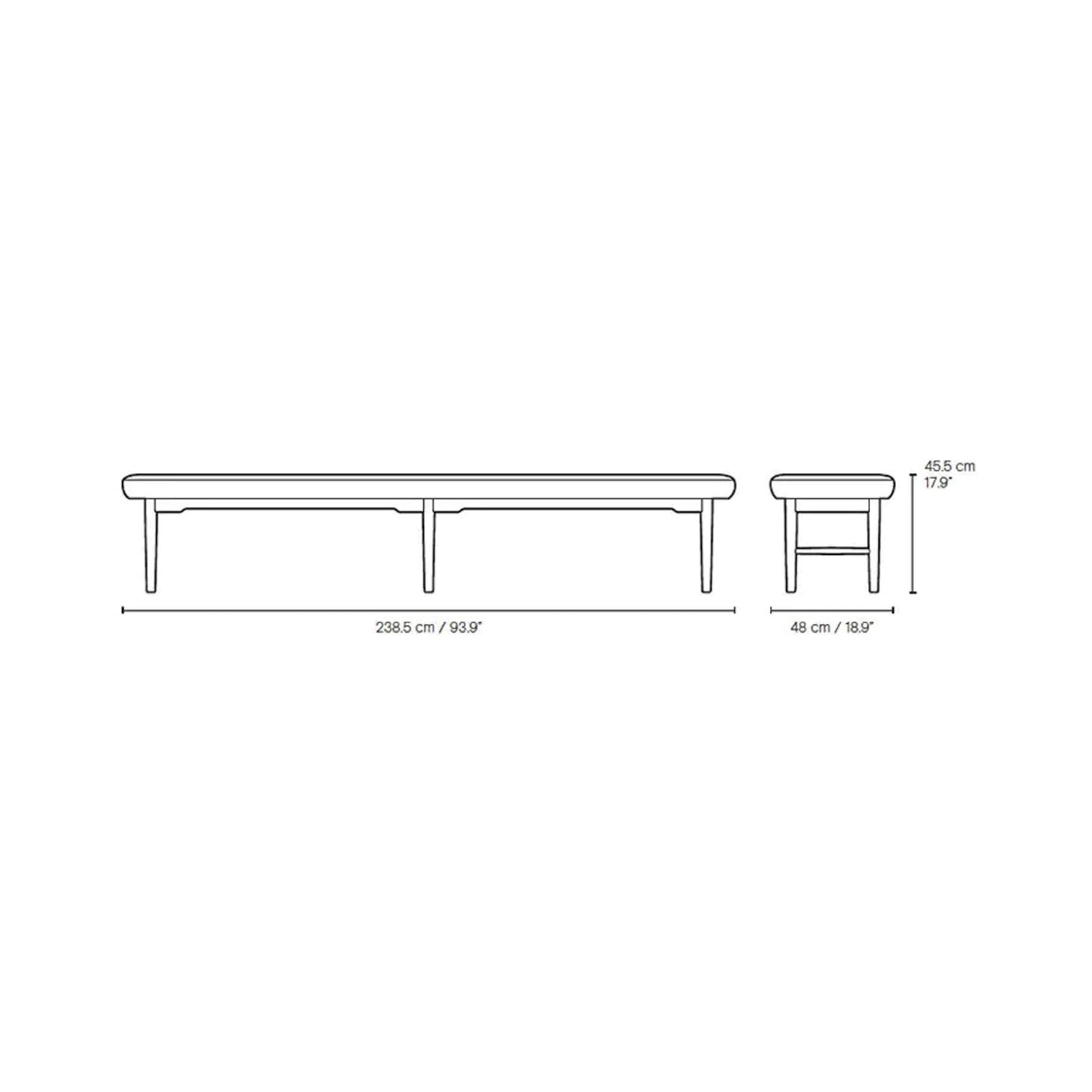 Carl Hansen & Son - VLA75 Foyer Bench - Bench 
