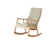 Nissin - White Wood Rocking Chair - Armchair 