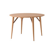 Nissin - White Wood Round Table - Dining Table 