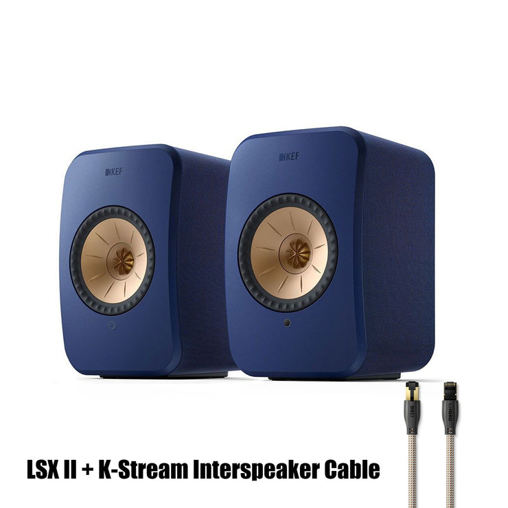 KEF LSX II + KEF K-Stream Interspeaker Cable BUNDLE (香港行貨)