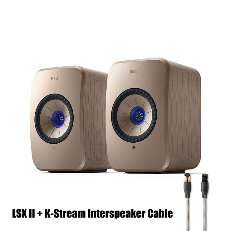 KEF - KEF LSX II + KEF K-Stream Interspeaker Cable BUNDLE (香港行貨) - Accessories 