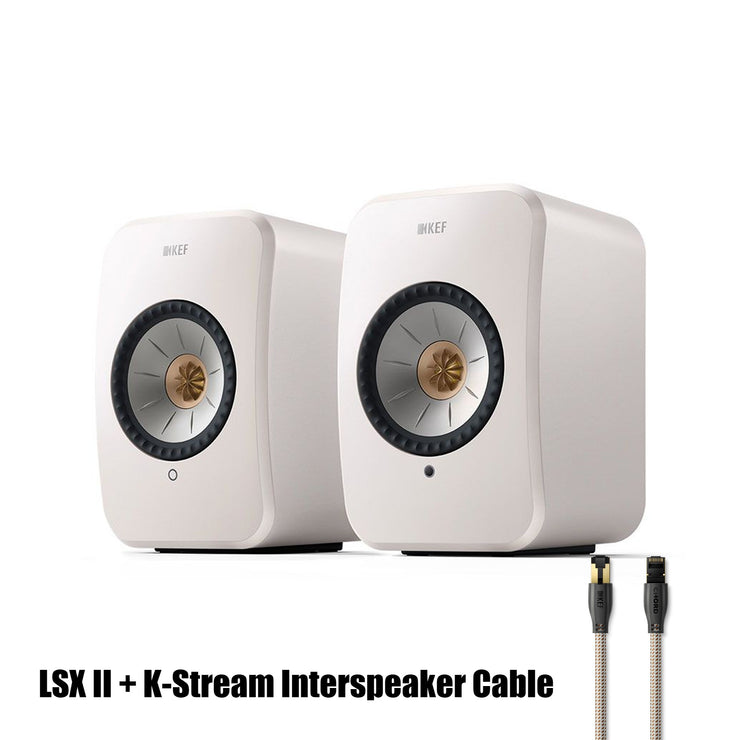 KEF LSX II + KEF K-Stream Interspeaker Cable BUNDLE (香港行貨)