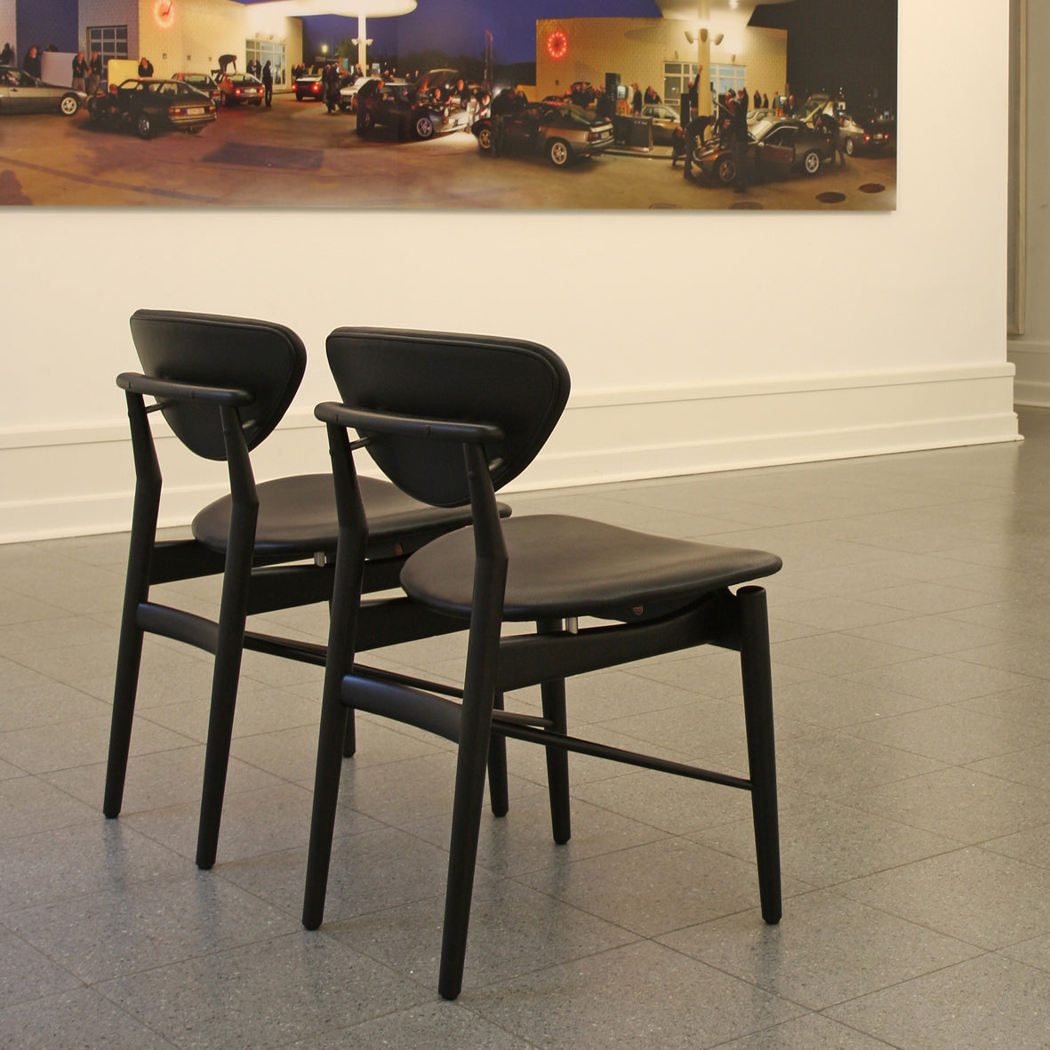 House of Finn Juhl - 108 Chair Oak in Black Painted Oak Wood - Dining Chair 