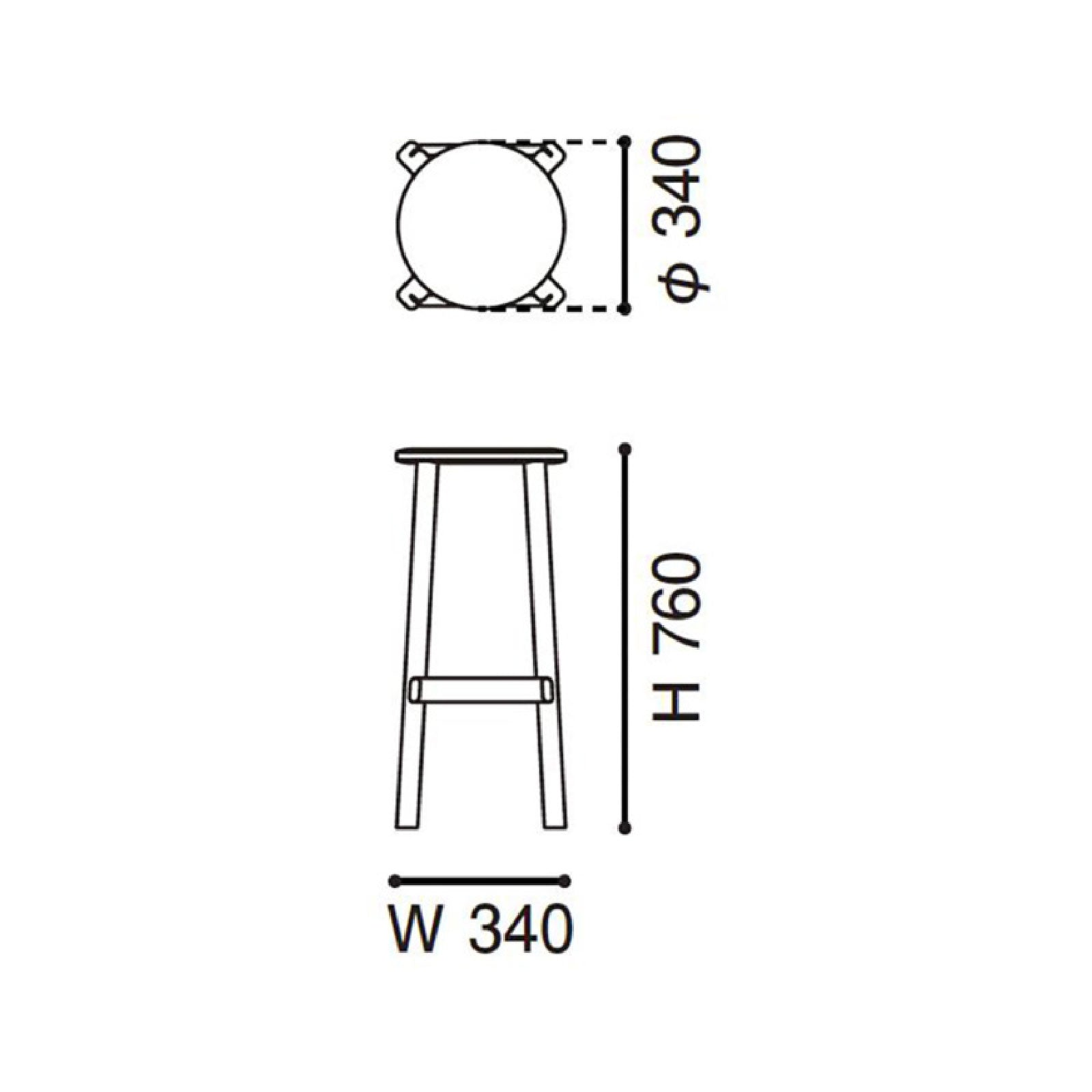Karimoku New Standard - ARCHIVE BARSTOOL HIGH pure oak - Stool 