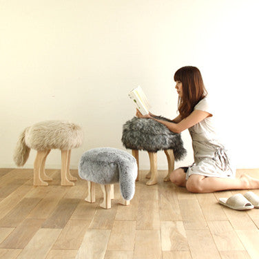 Takumi Kohgei - Animal Stool_Fox White - Stool 