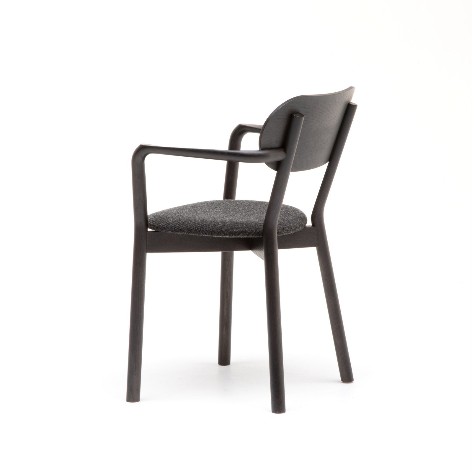 Karimoku New Standard - CASTOR ARM CHAIR PLUS PAD black - Dining Chair 