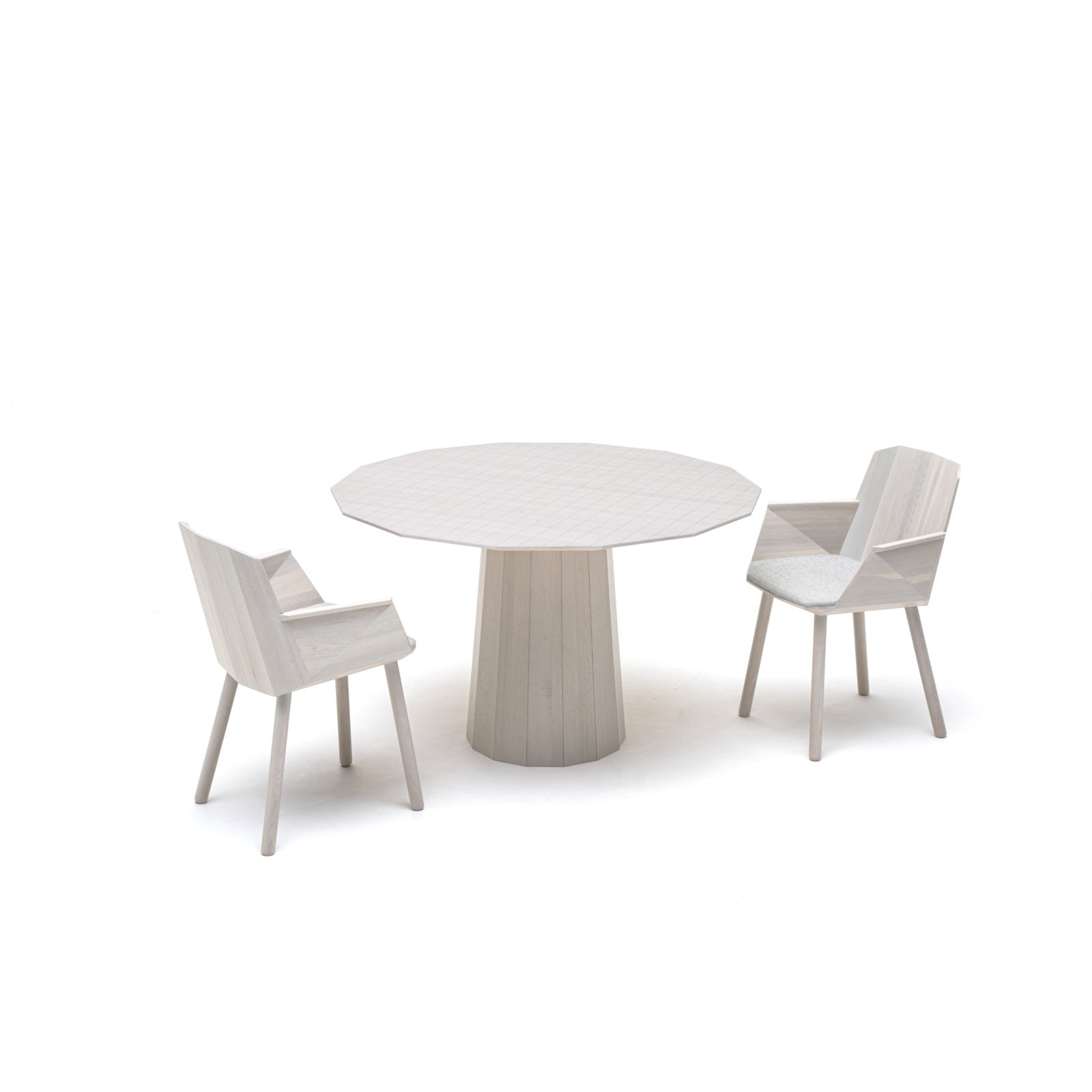Karimoku New Standard - COLOUR WOOD ARMCHAIR BEIGE - Dining Chair 