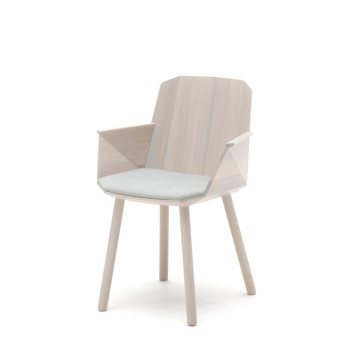 Karimoku New Standard - COLOUR WOOD ARMCHAIR BEIGE - Dining Chair 