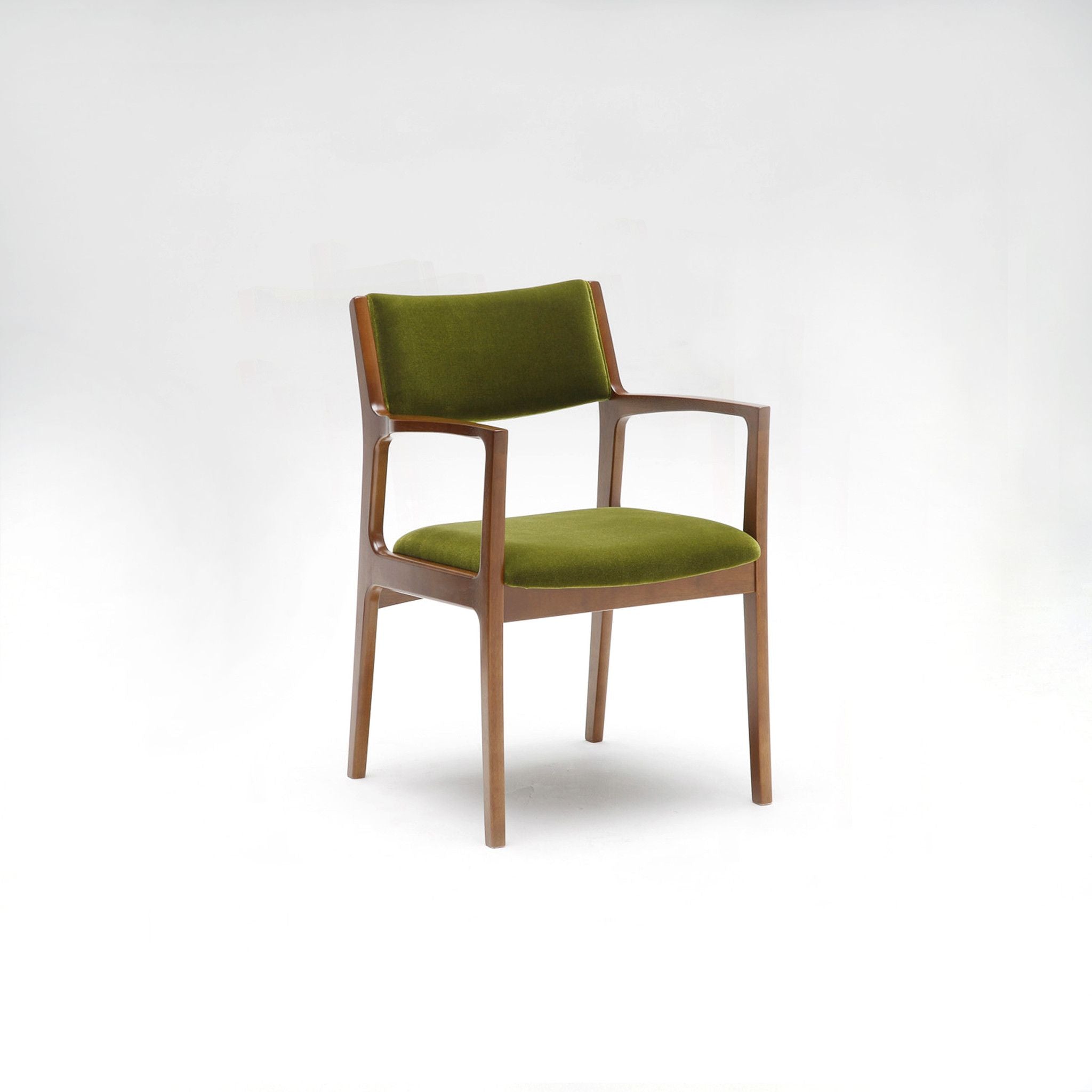 Karimoku60 - dining chair moquette green - Dining Chair 