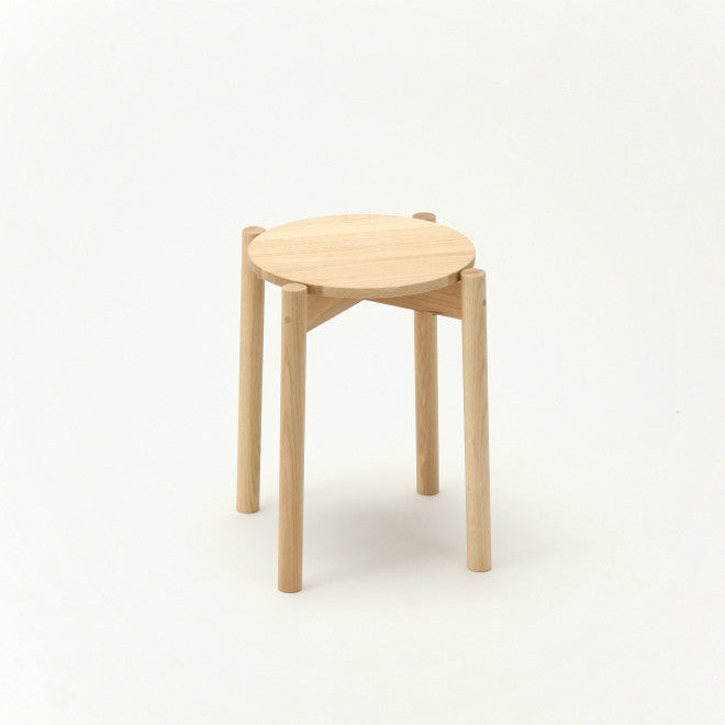 Karimoku New Standard - CASTOR STOOL PLUS oak - Stool 