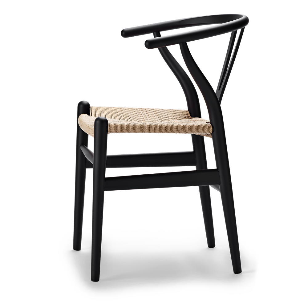 Carl Hansen & Son - CH24 SOFT Wishbone Chair soft black - Dining Chair 