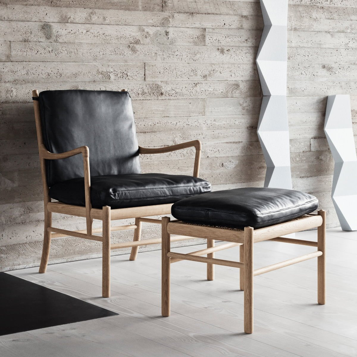 Carl Hansen & Son - OW149F Colonial Footstool - Stool 