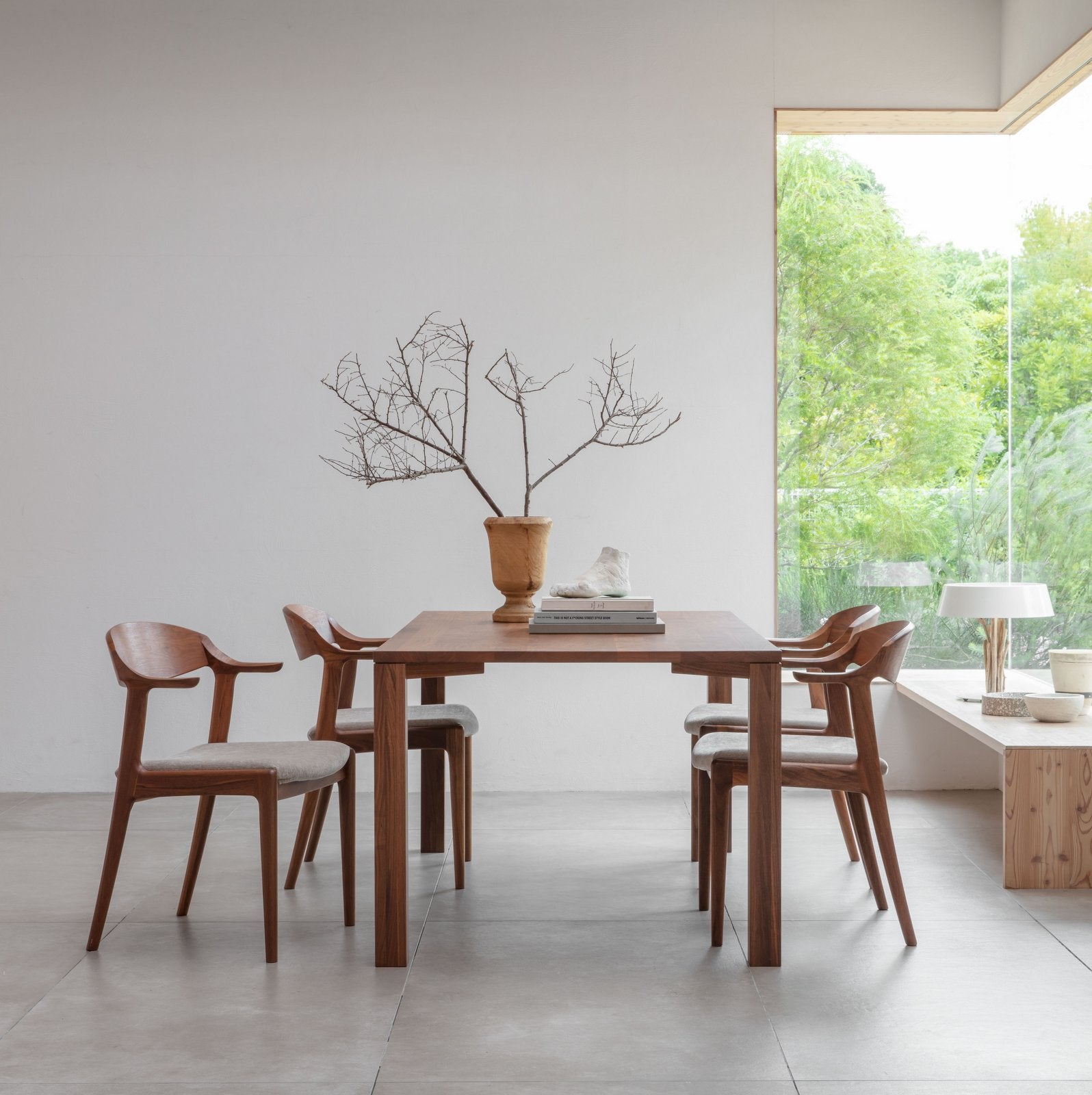 Nagano Interior - REAL arm chair DC354-1W - Dining Chair 