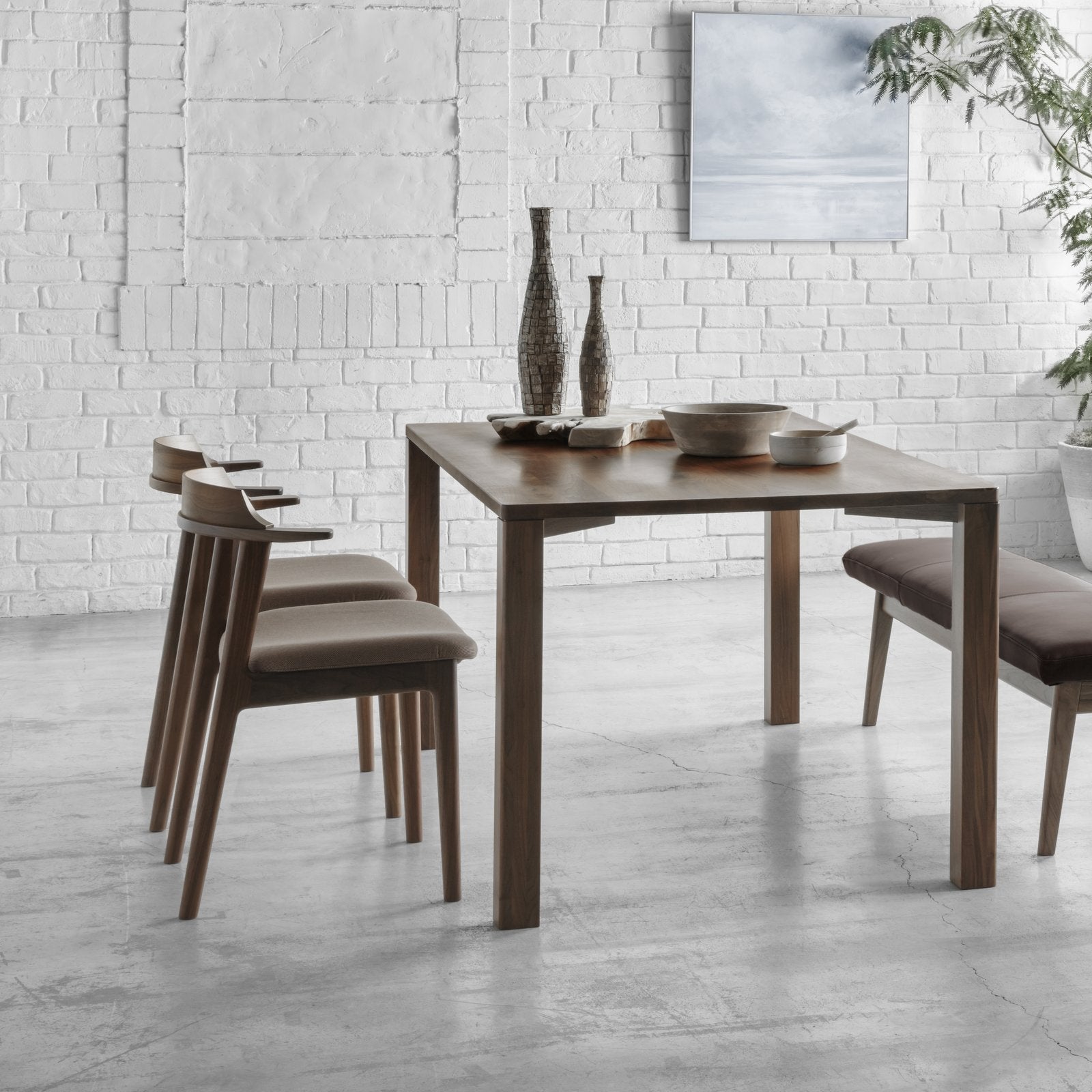 Nagano Interior - REAL arm chair DC355-1W - Dining Chair 