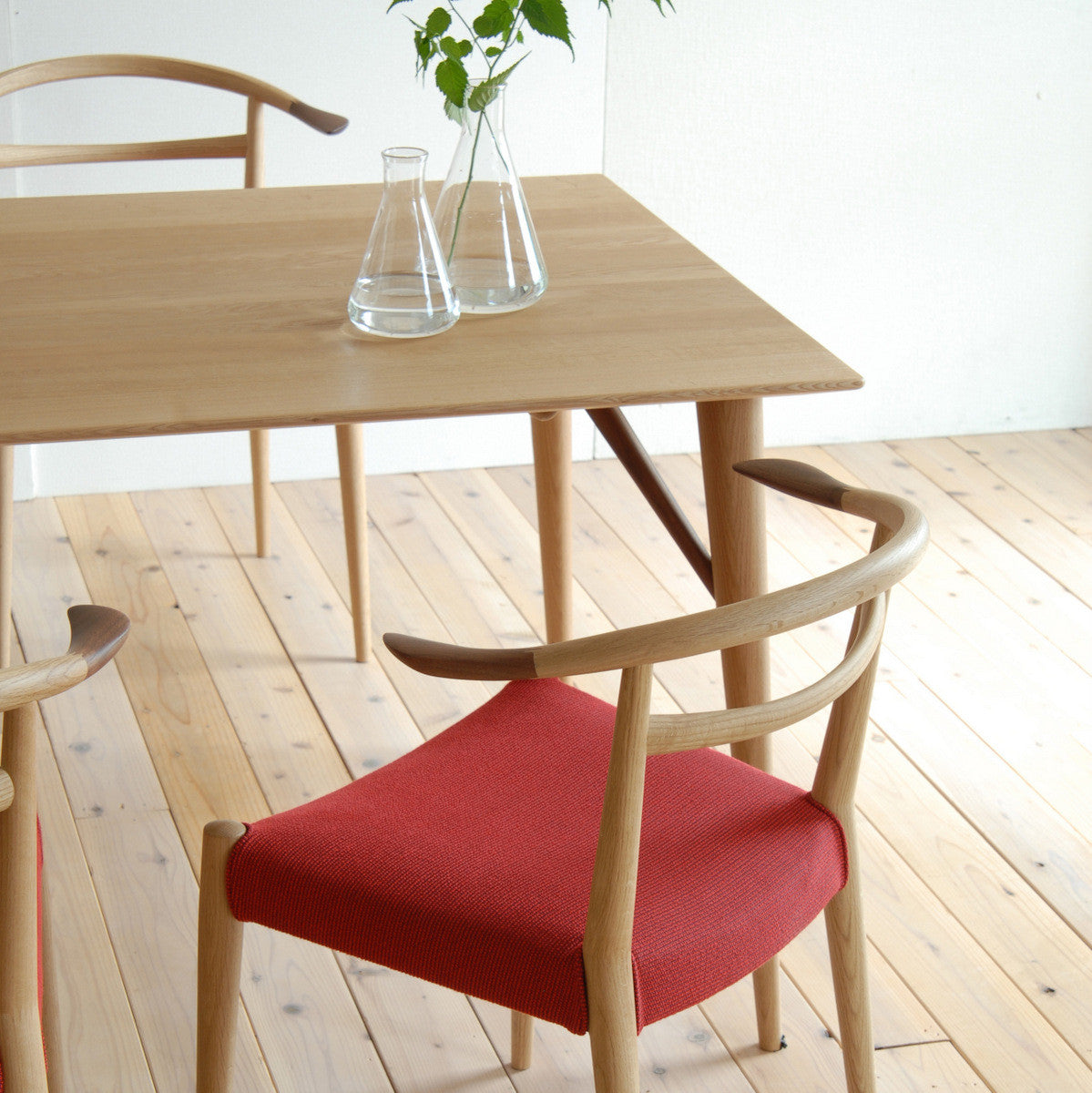 Nissin - White Wood Chair WOC-131 - Dining Chair 