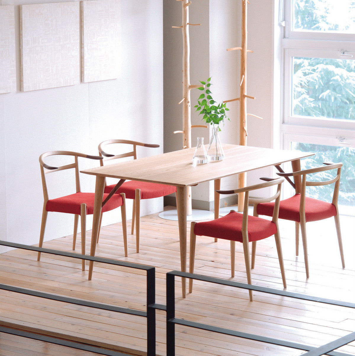 Nissin - White Wood Chair WOC-131 - Dining Chair 