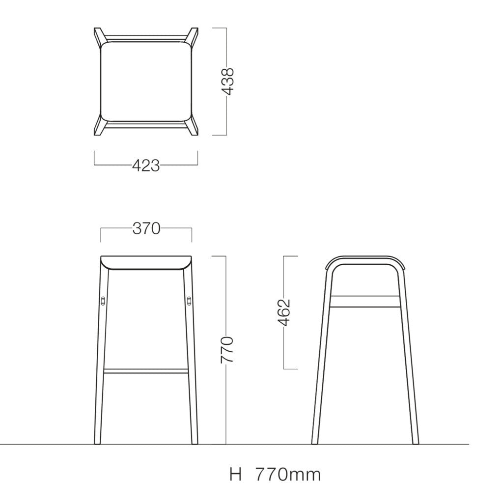 Takumi Kohgei - Tapered Stool High - Stool 